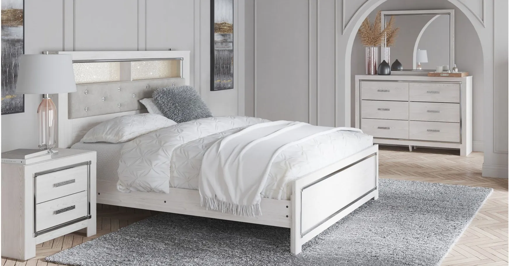 Tanya 4-pc. Bedroom Set in White by Ashley Furniture