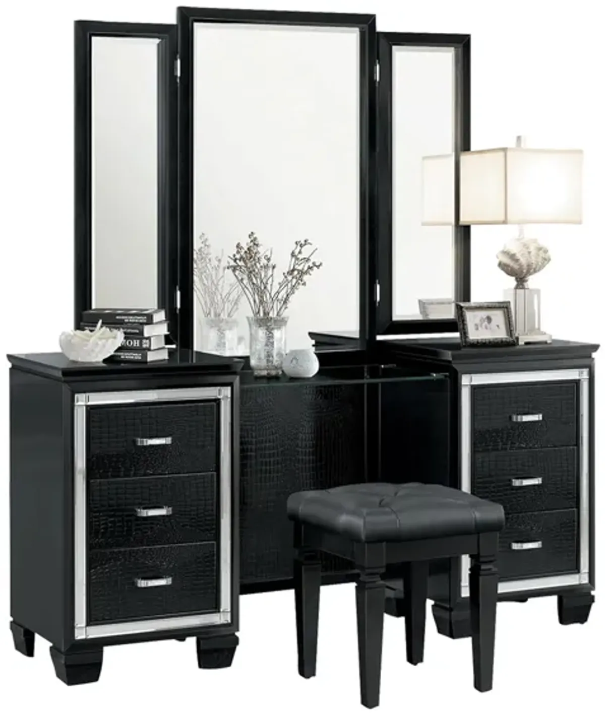 Brambley Vanity in Black by Homelegance