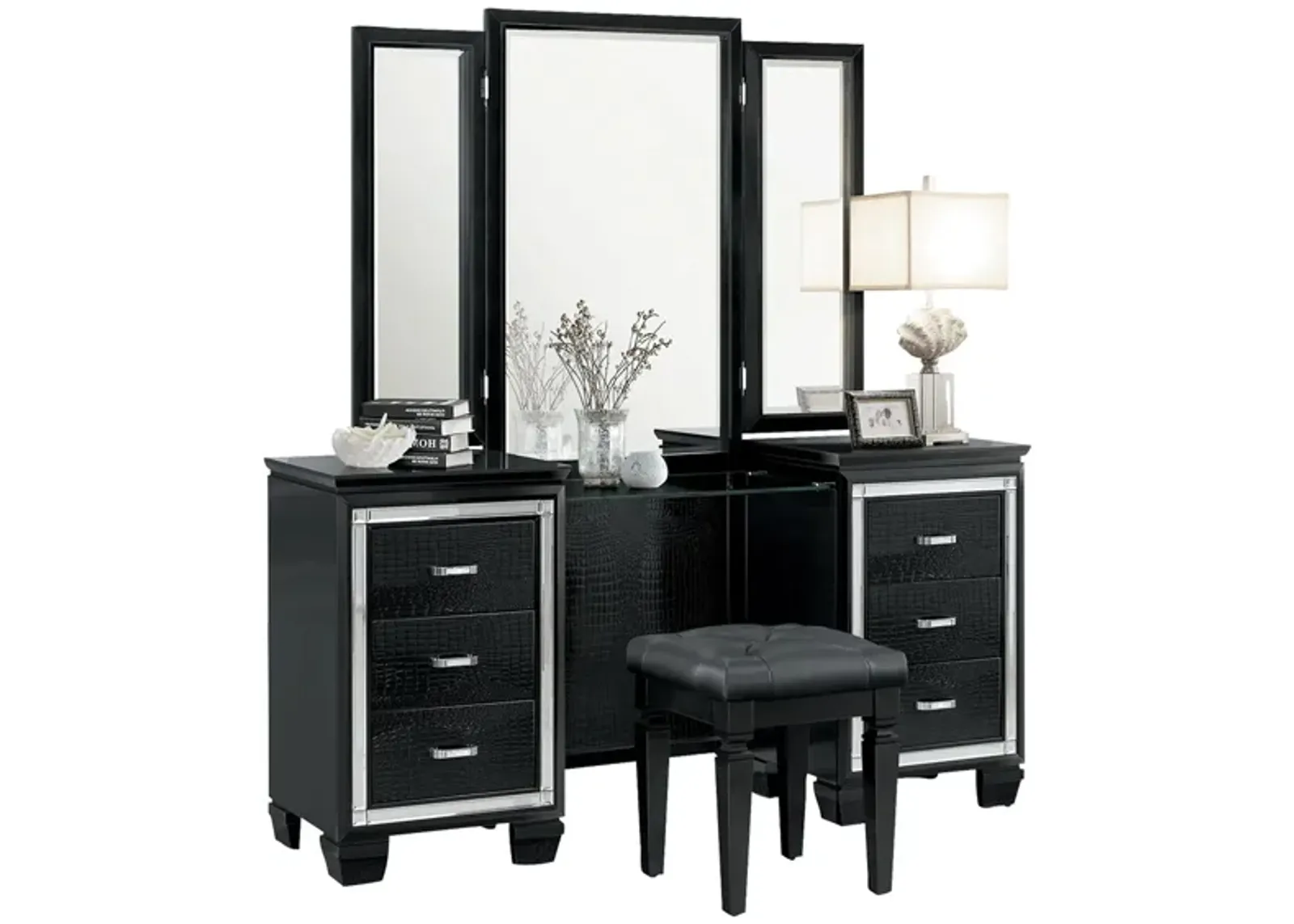 Brambley Vanity in Black by Homelegance