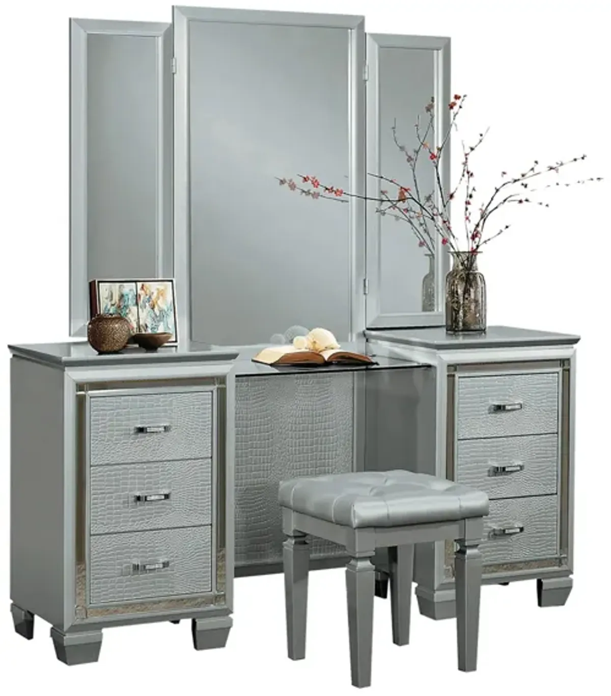 Brambley Vanity in Silver by Homelegance