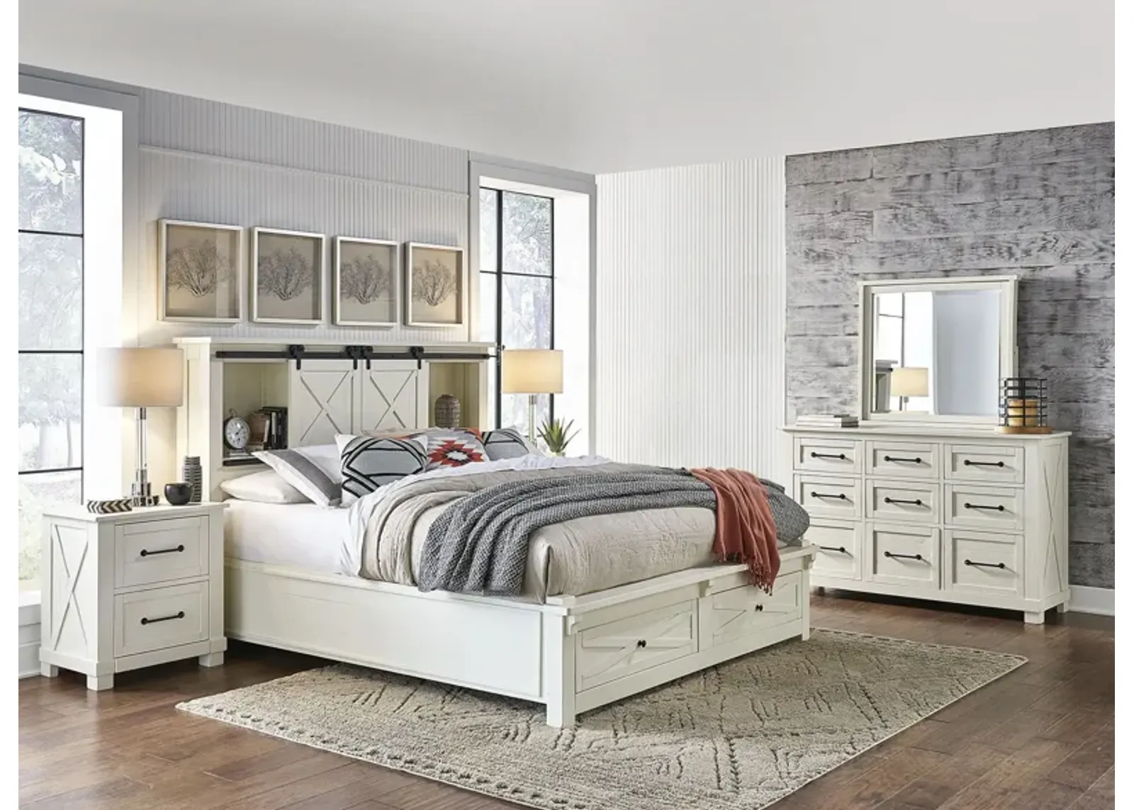 Sun Valley 4-pc. Bedroom Set w/ Storage Bed