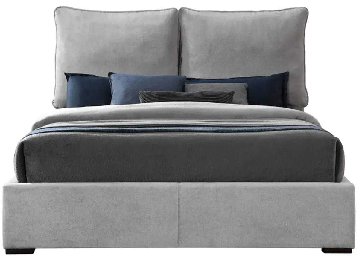 Misha King Bed in Gray by Meridian Furniture