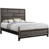 Akerson Twin Panel Bed in Dark Gray by Crown Mark