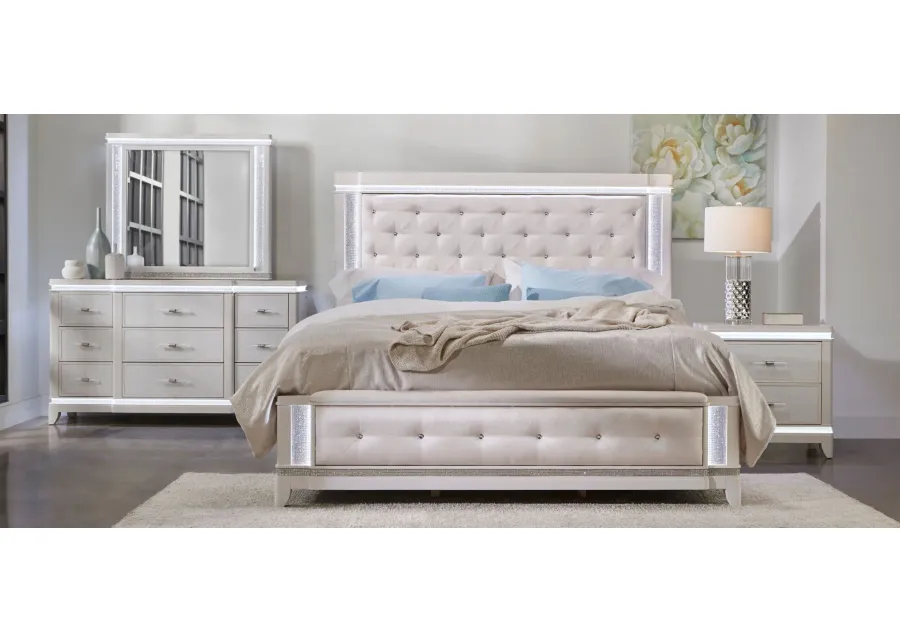 Carmelita 4-pc. Bedroom Set in White by Davis Intl.