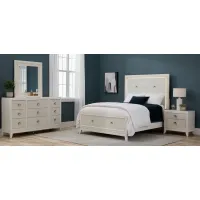 Giovanna 4-pc. Bedroom Set in White by Samuel Lawrence