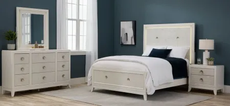 Giovanna 4-pc. Bedroom Set in White by Samuel Lawrence