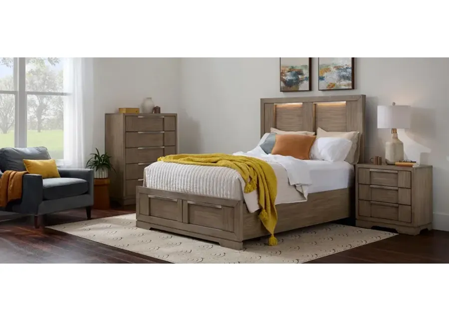 Lorelai 4-pc. Bedroom Set in Standstone by Bellanest