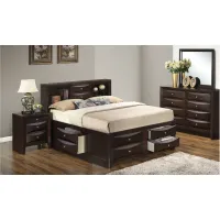 Marilla 4-piece Captain's Bedroom Set in Cappuccino by Glory Furniture