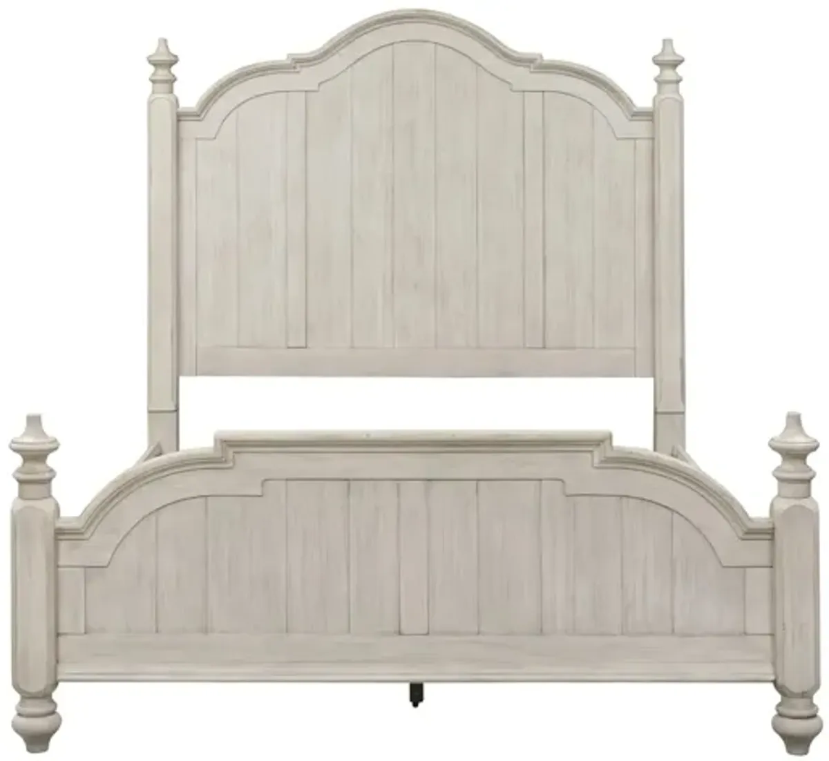 Farmhouse Reimagined Poster Bed in White by Liberty Furniture