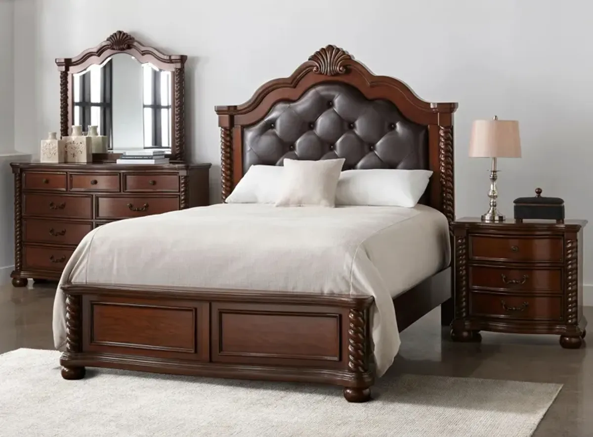 Chesapeake 4-pc. Bedroom Set in Cherry by Bellanest