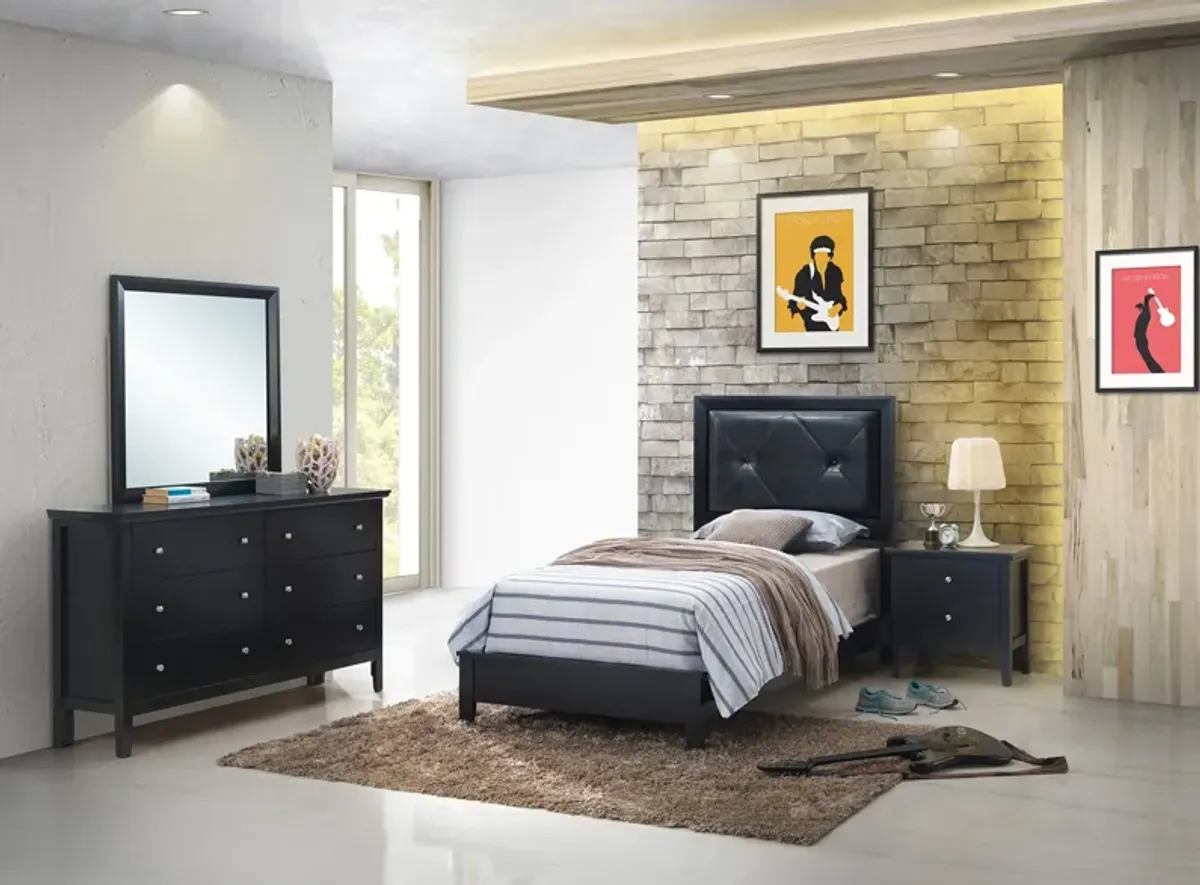 Primo 4-pc. Bedroom Set in Black by Glory Furniture