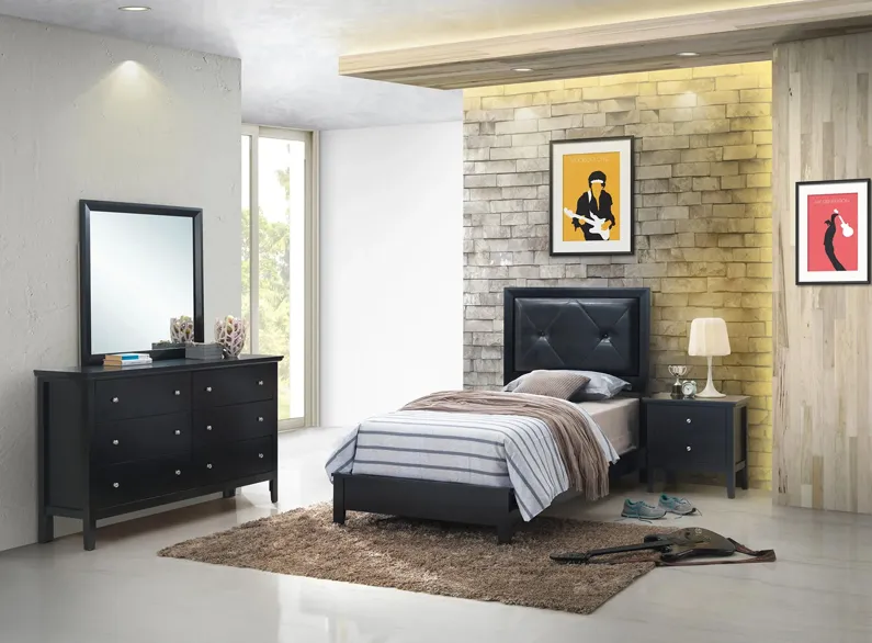 Primo 4-pc. Bedroom Set in Black by Glory Furniture