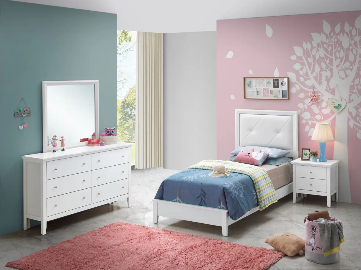 Primo 4-pc. Bedroom Set in White by Glory Furniture
