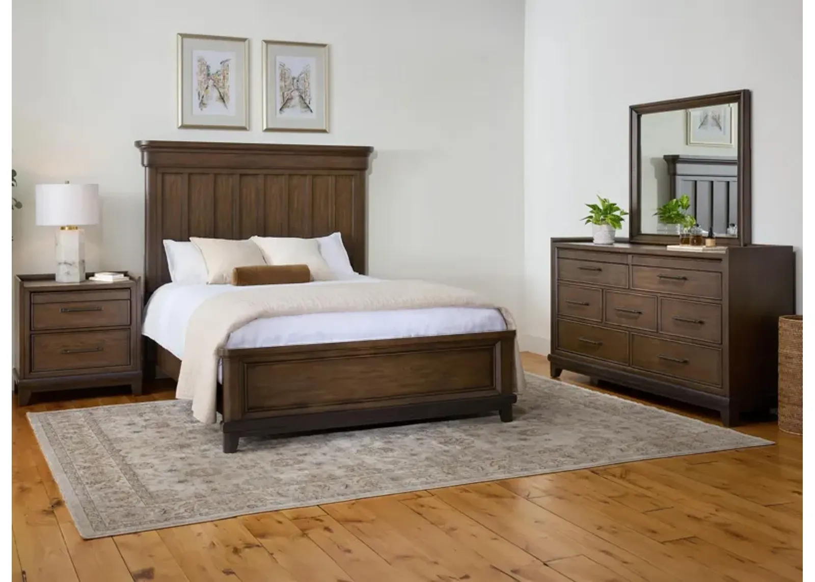 Prospect Park 4-pc. Bedroom Set in Brown by Davis Intl.