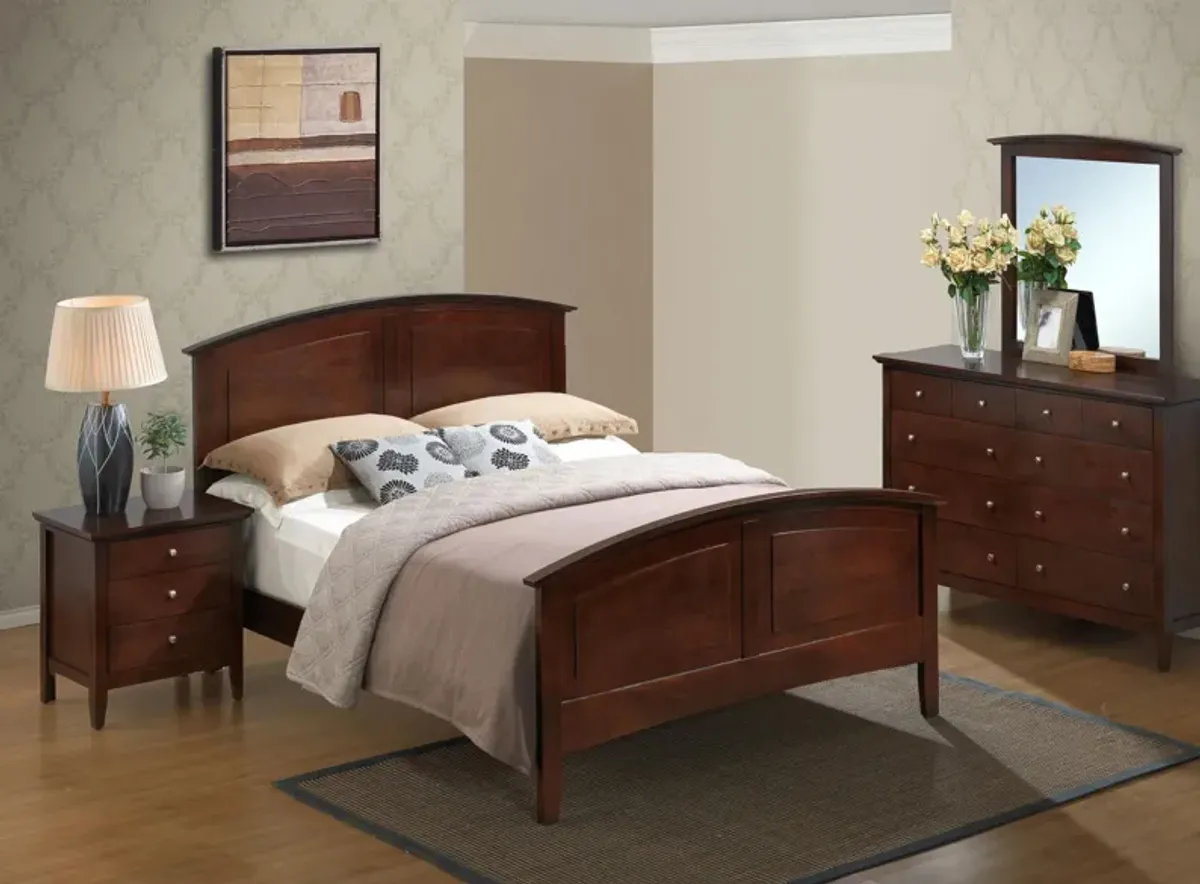 Hammond 4-pc. Panel Bedroom Set in Cappuccino by Glory Furniture