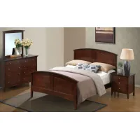 Hammond 4-pc. Panel Bedroom Set in Cappuccino by Glory Furniture