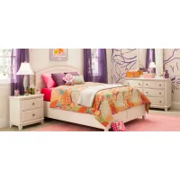 Kylie Youth 4-pc. Platform Bedroom Set in Cream by Bellanest