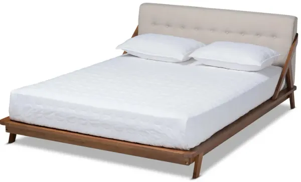 Sante Mid-Century Queen Size Platform Bed