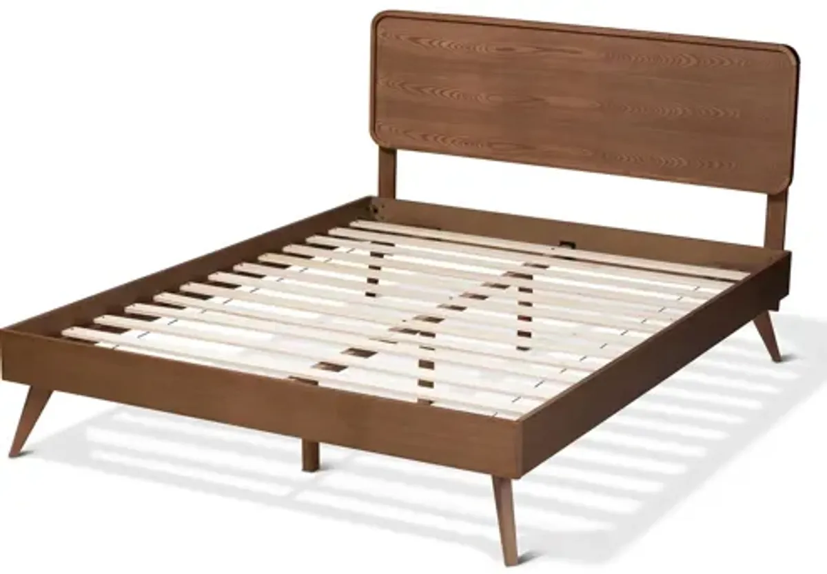 Demeter Mid-Century Queen Size Platform Bed