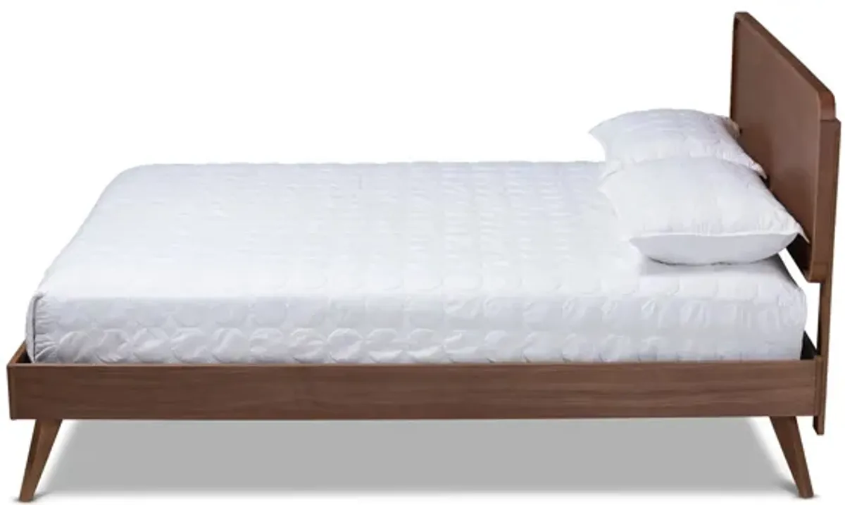 Demeter Mid-Century Queen Size Platform Bed