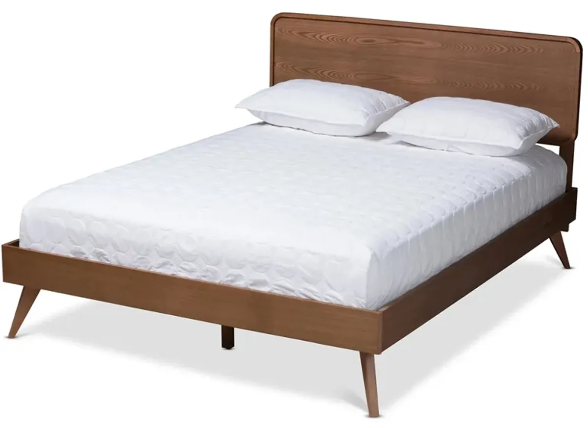 Demeter Mid-Century Queen Size Platform Bed