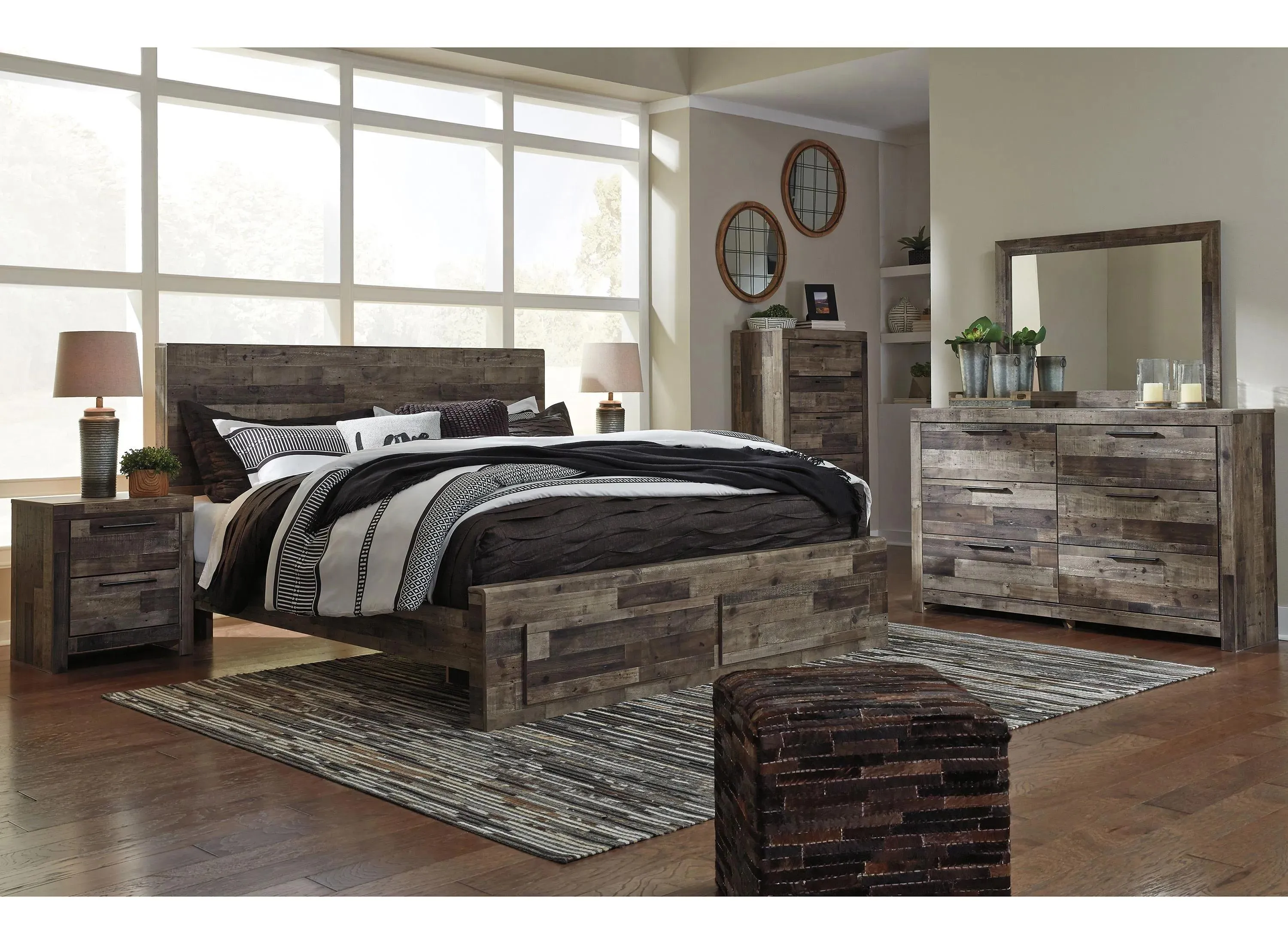 Ainsworth 4-pc. Bedroom Set in Multi Gray by Ashley Furniture