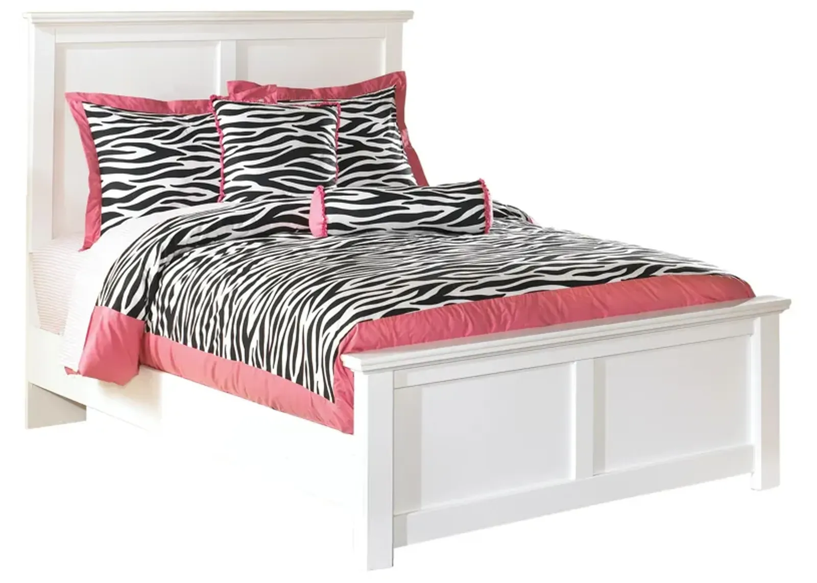 Adele Panel Bed in White by Ashley Furniture