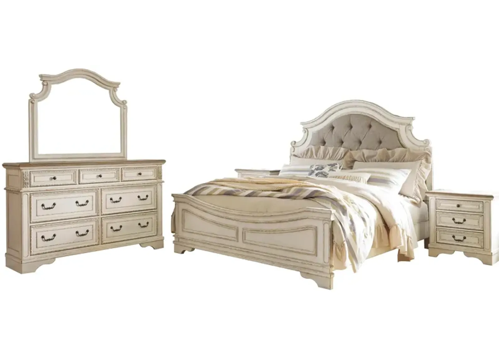 Libbie 4-pc. Bedroom Set in Chipped White by Ashley Furniture