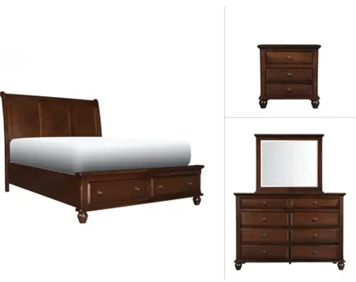 Clarion 4-pc. Platform Bedroom Set w/ Storage Bed