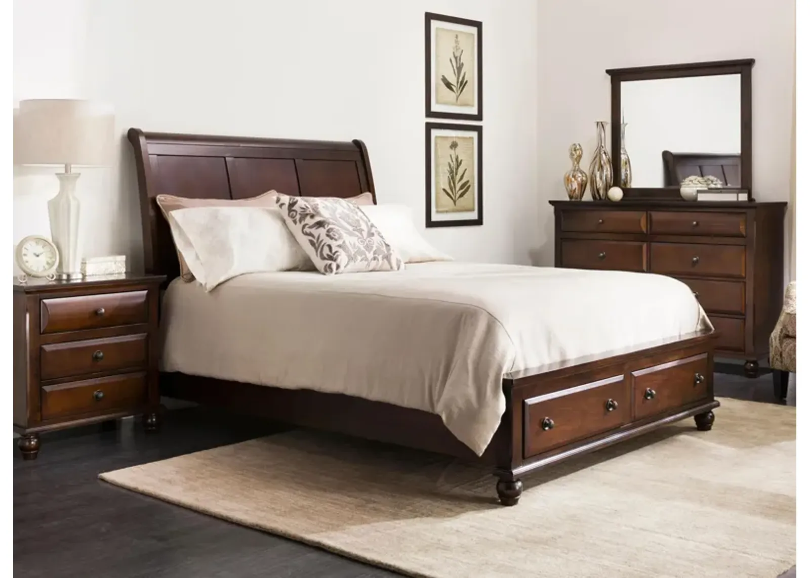 Clarion 4-pc. Platform Bedroom Set w/ Storage Bed