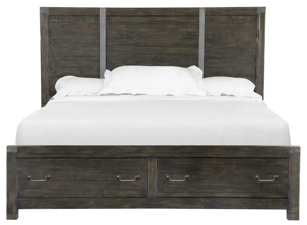 Abington Storage Bed in Weathered Charcoal by Magnussen Home