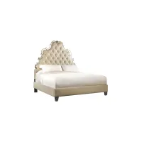 Sanctuary Tufted Bed in Bling / Flax Natural by Hooker Furniture