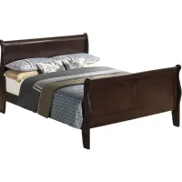 Rossie Sleigh Bed in Cappuccino by Glory Furniture
