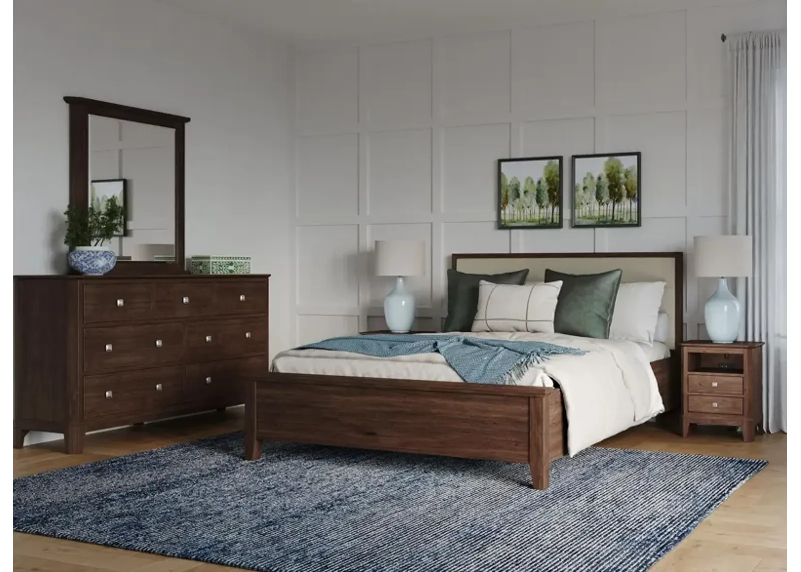 Urbane 4-pc. Queen Bedroom Set in Contempo Brown by Durham Furniture