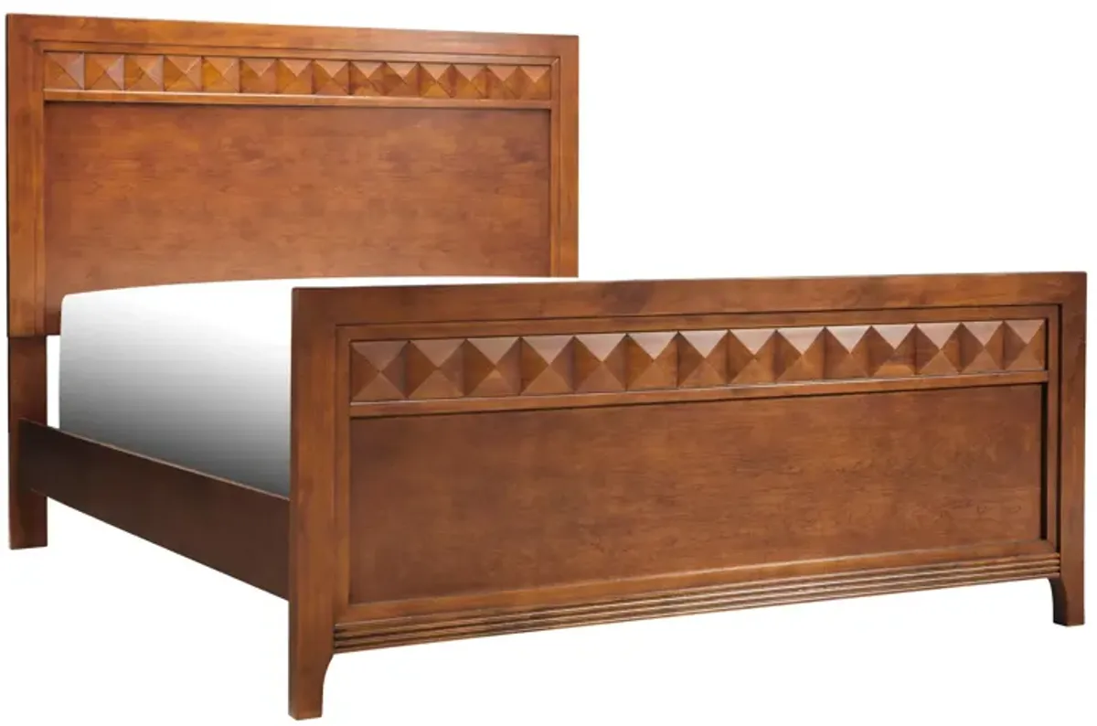 Shadow Panel Bed in Cherry by Davis Intl.