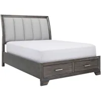 Wegner Storage Bed in Gray by Crown Mark