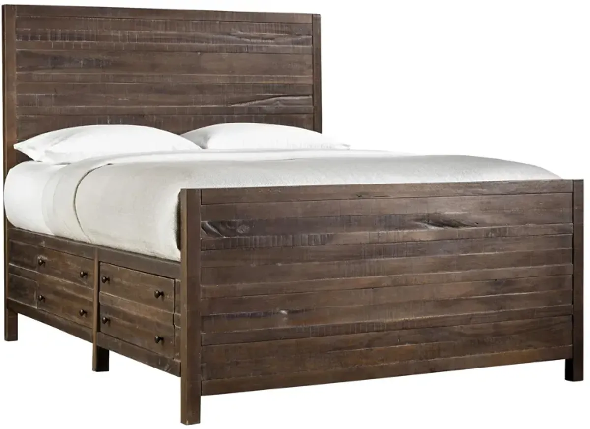 Hanover Storage Bed in Vintage Brown by Bellanest