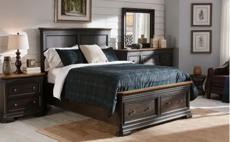 Kingshill Platform Storage Bed in Ebony Gray by Napa Furniture Design