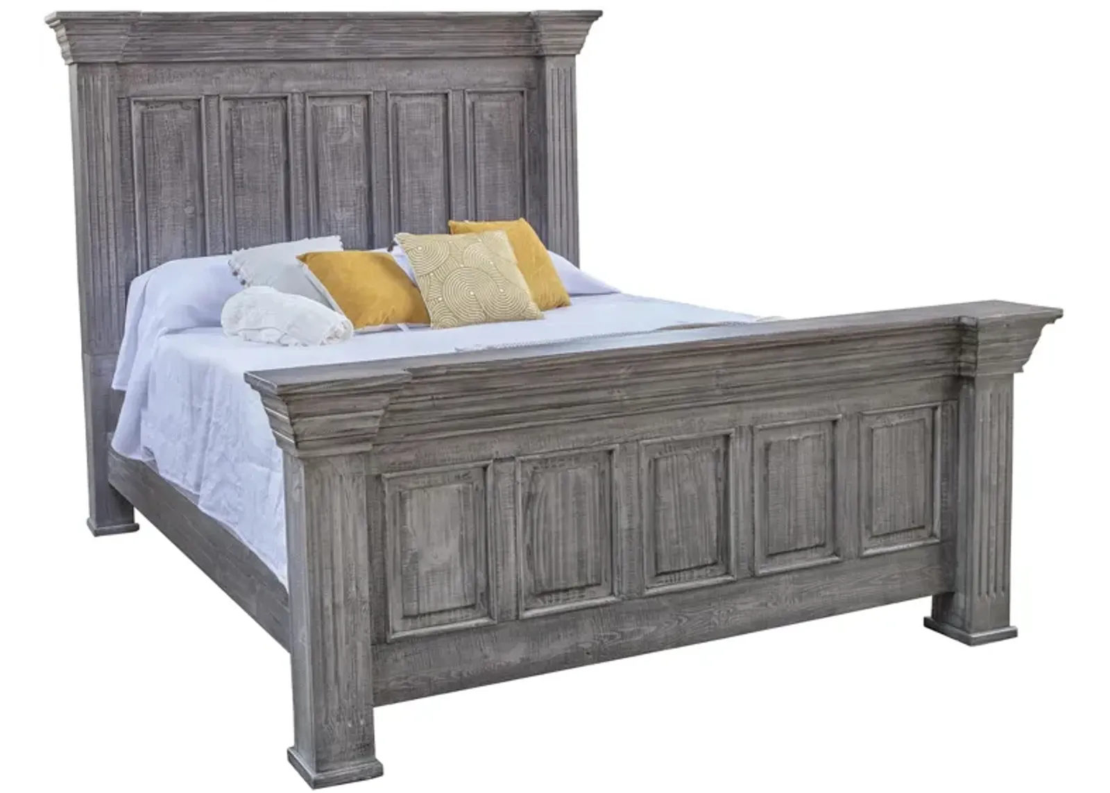 Terra Panel Bed in Gray by International Furniture Direct