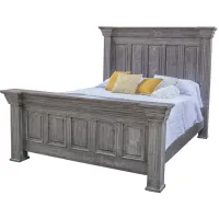 Terra Panel Bed in Gray by International Furniture Direct