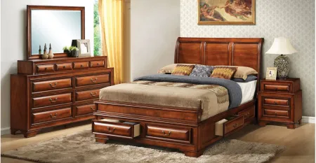 Sarasota Storage Bed in Light Cherry by Glory Furniture