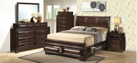 Sarasota Storage Bed in Cappuccino by Glory Furniture