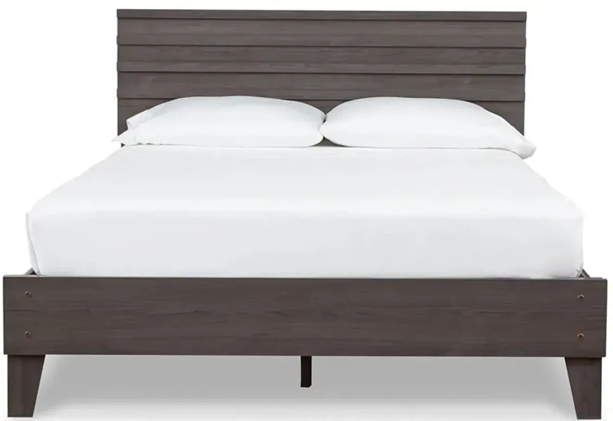 Brymont Panel Platform Bed in Dark Gray by Ashley Express