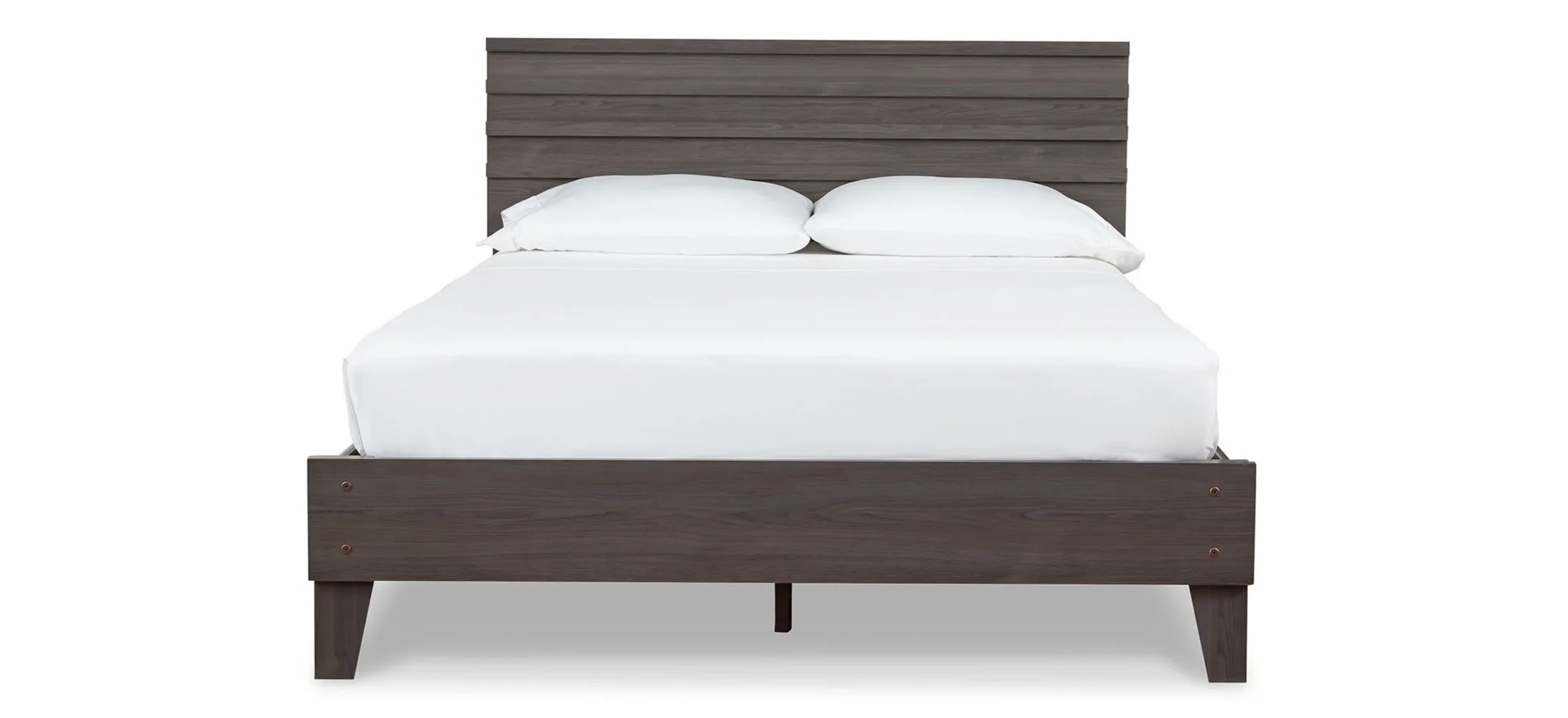 Brymont Panel Platform Bed in Dark Gray by Ashley Express