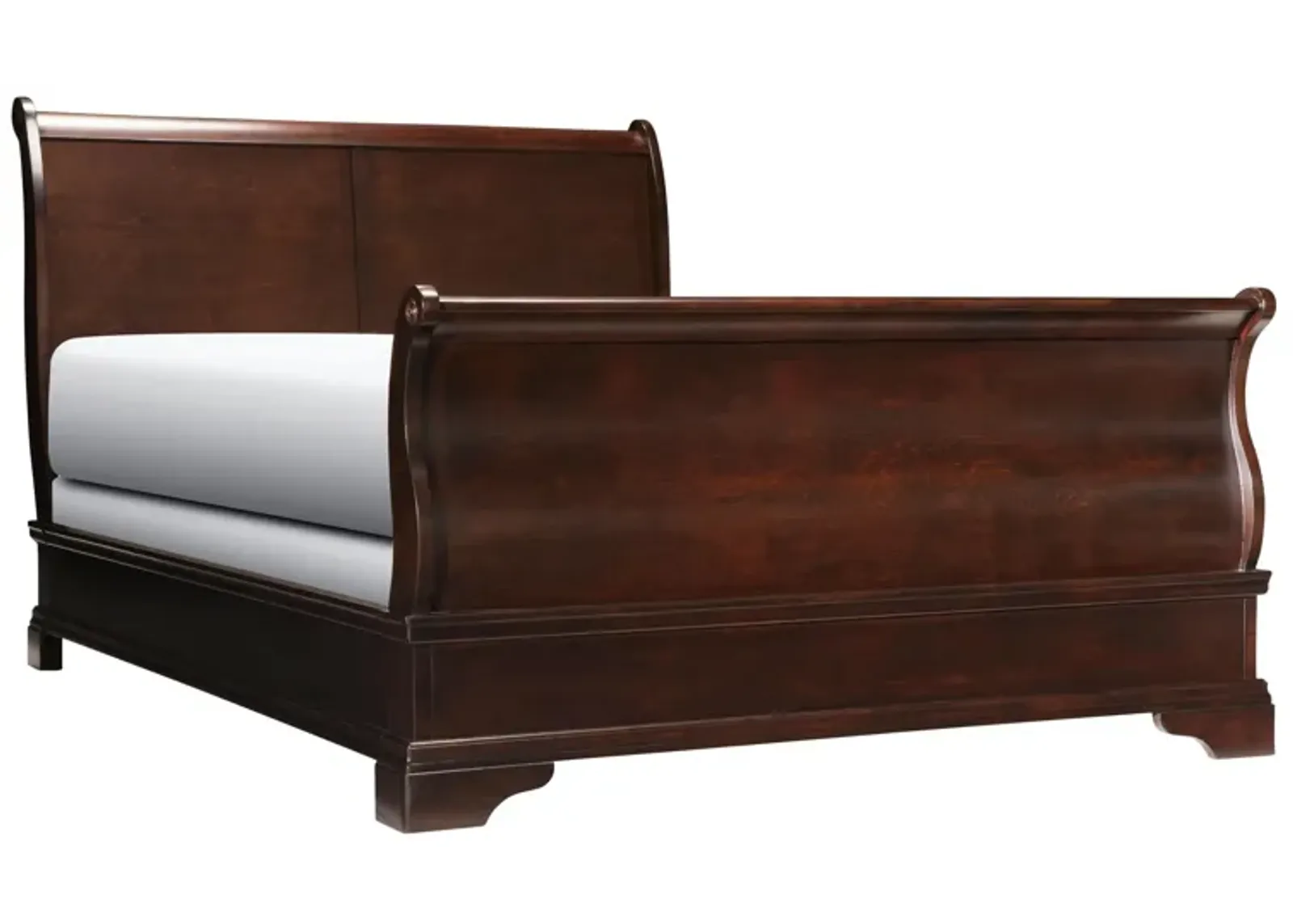 Charleston Sleigh Bed in Cherry by Bellanest