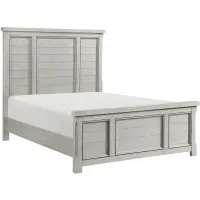 Oslo Panel Bed in Antique White by Homelegance