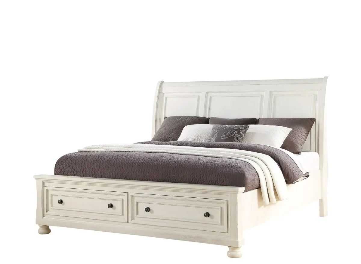 Soriah Storage Bed in White by Avalon Furniture