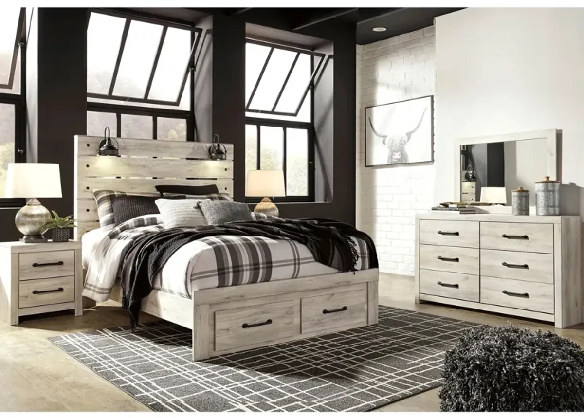 Luna 4-pc. Bedroom Set in Whitewash by Ashley Furniture