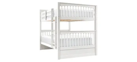 Jordan Full-Over-Full Bunk Bed in White by Hillsdale Furniture