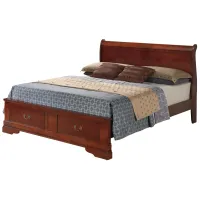 Rossie Storage Bed in Cherry by Glory Furniture
